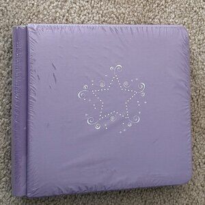 NEW Stardust Creative Memories 7x7 Album with Pages Purple Lilac Star Lavender